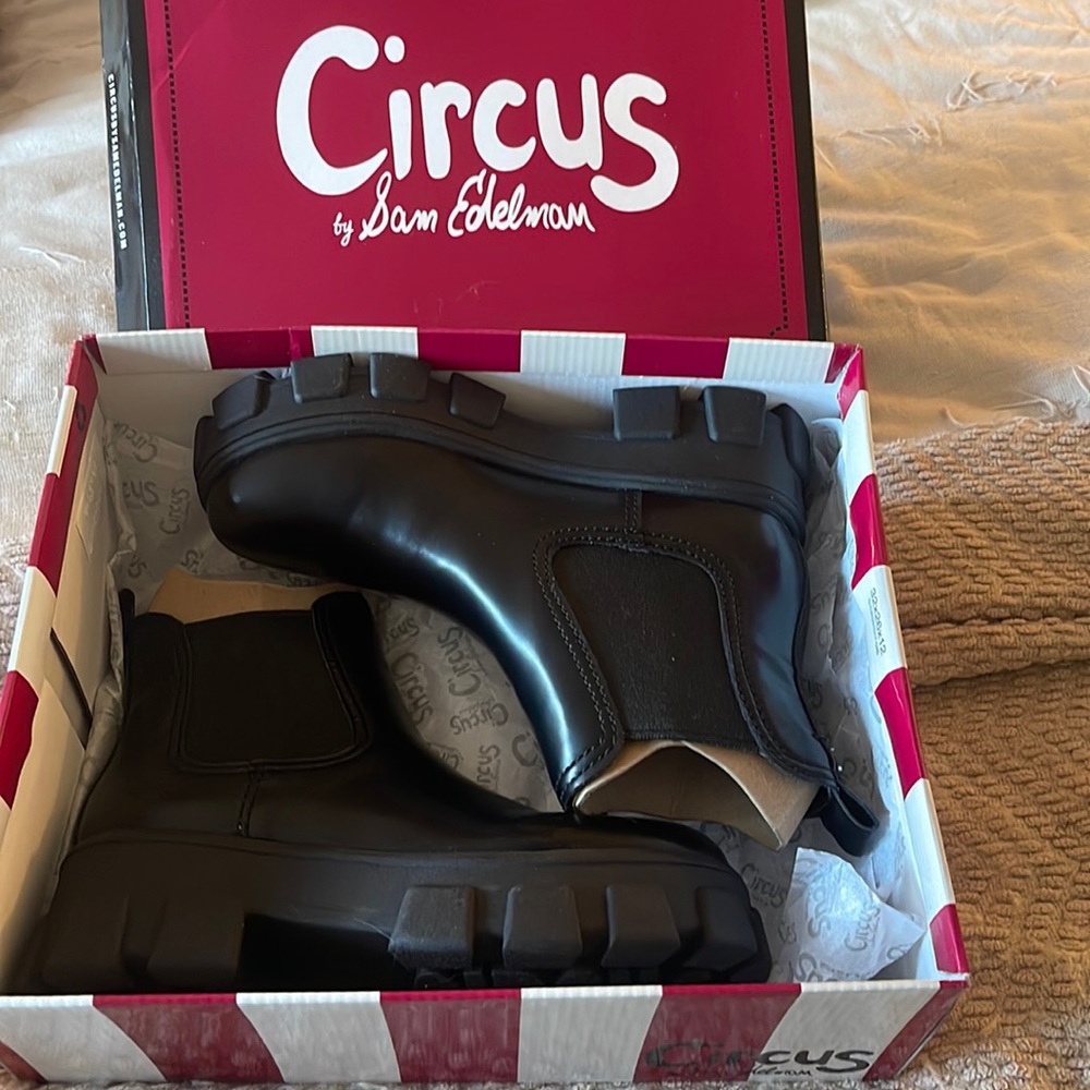 Black Circus by Sam Edelman Combat Booties